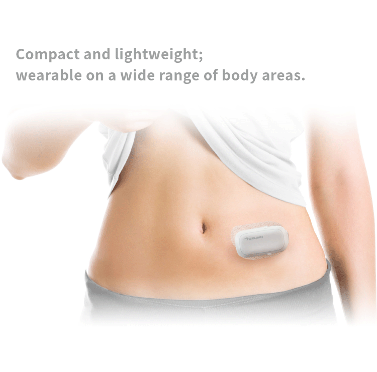 Compact and lightweight; wearable on a wide range of body areas.